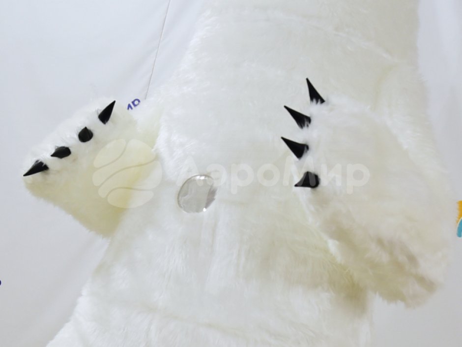Пневмокостюм Белый Мишка с мехом