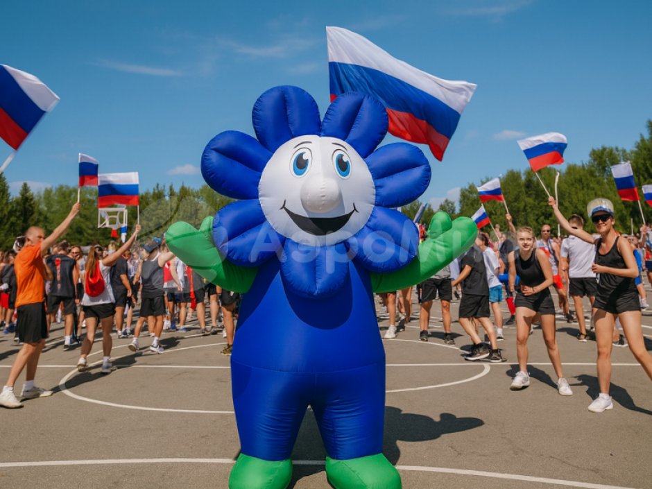 Надувной рекламный костюм Цветок