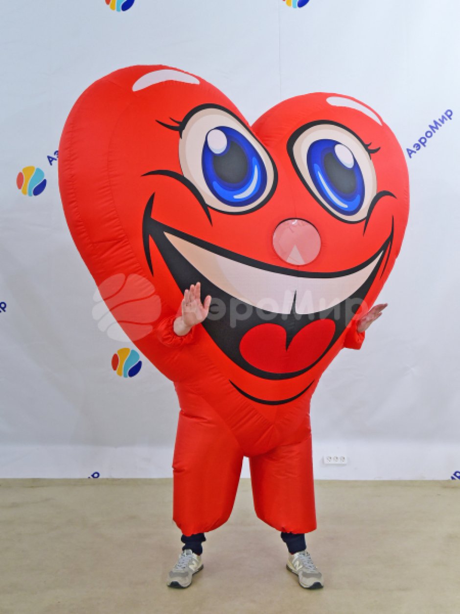 Рекламный надувной костюм Сердце