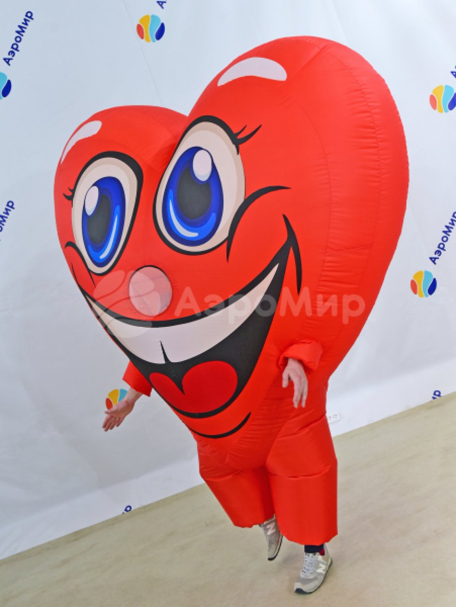 Рекламный надувной костюм Сердце