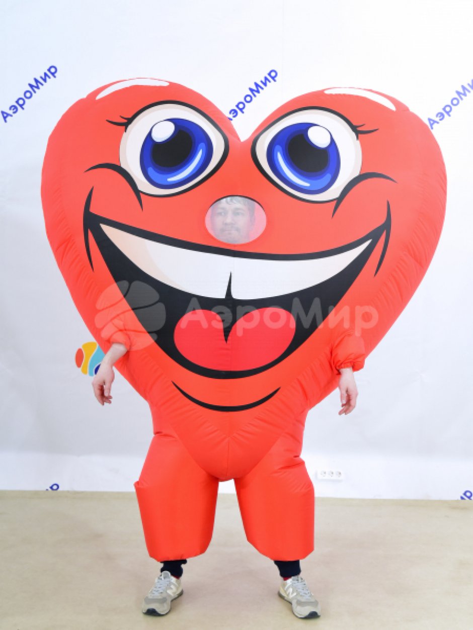 Рекламный надувной костюм Сердце