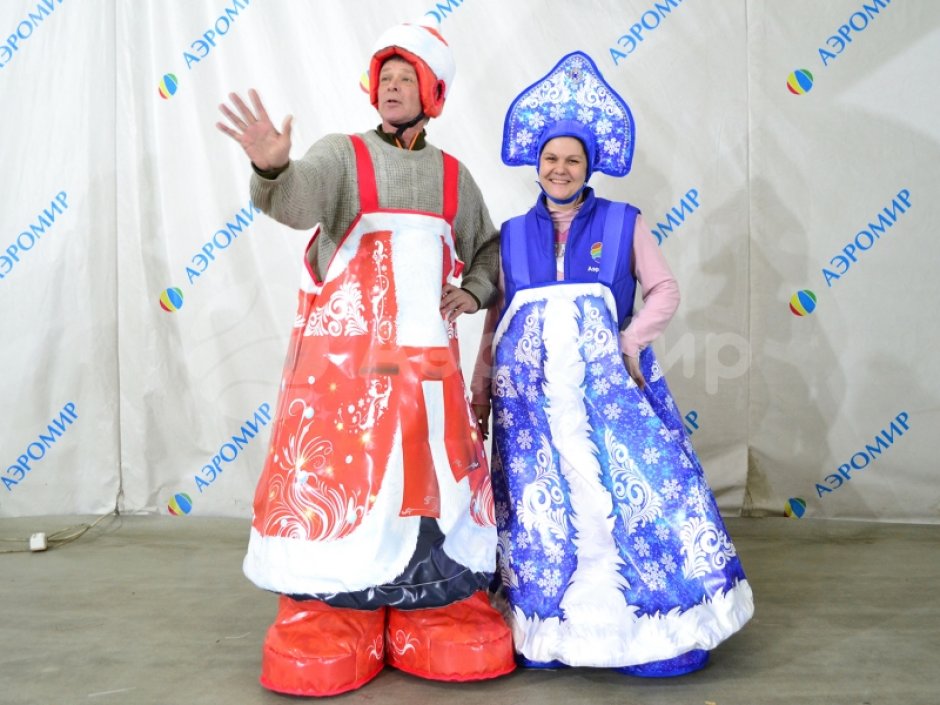 Игровой костюм Дед мороз и Снегурочка