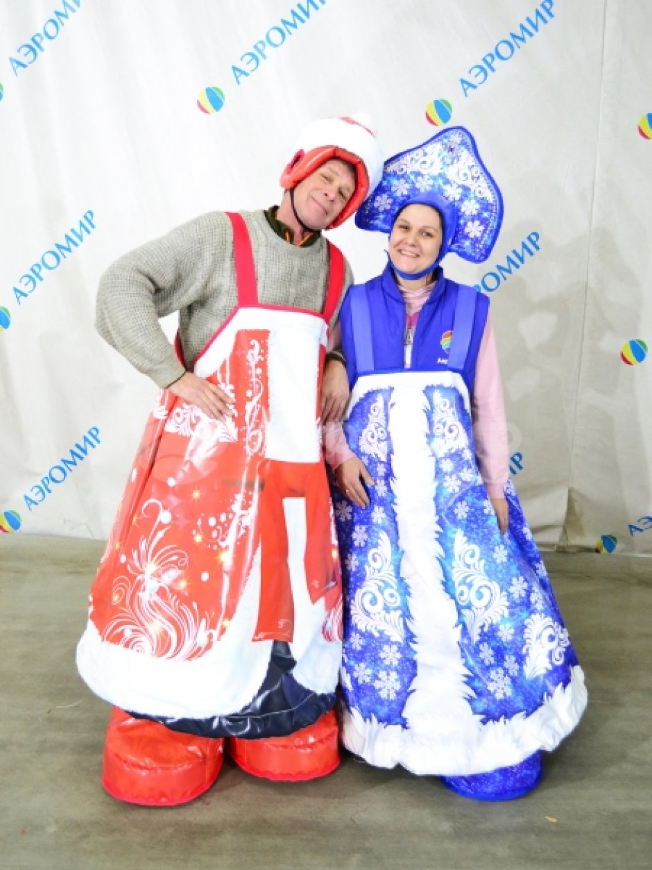 Игровой костюм Дед мороз и Снегурочка