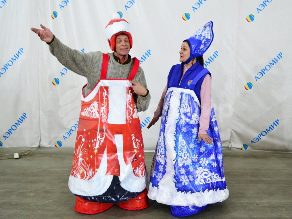 Игровой костюм Дед мороз и Снегурочка