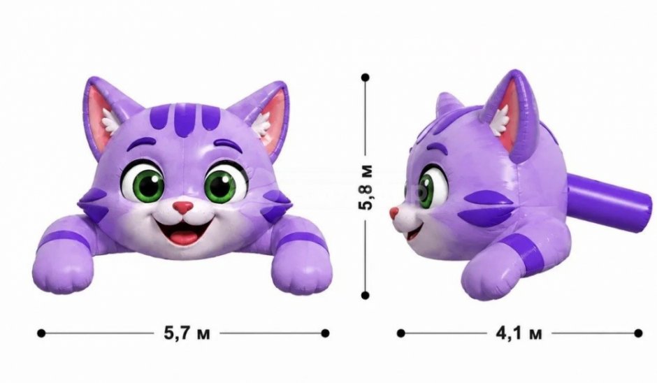 надувная фигура кот на крыше