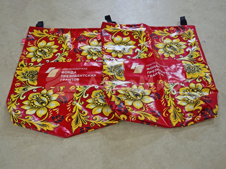 Мешок для забегов красная хохлома