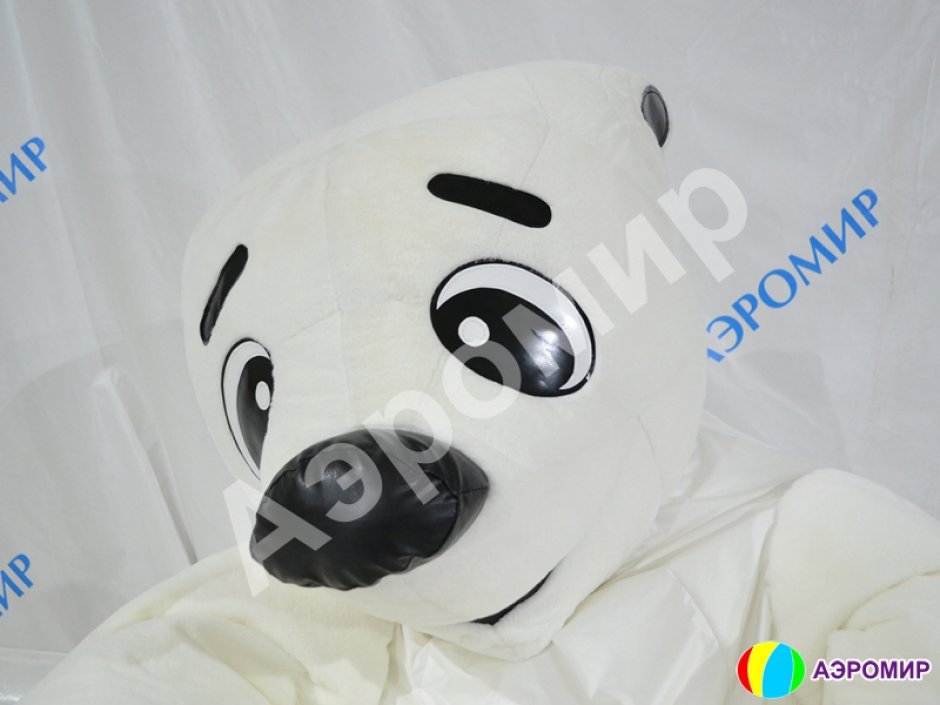 Кресло-мешок Белый Мишка — медведь-обнимашка