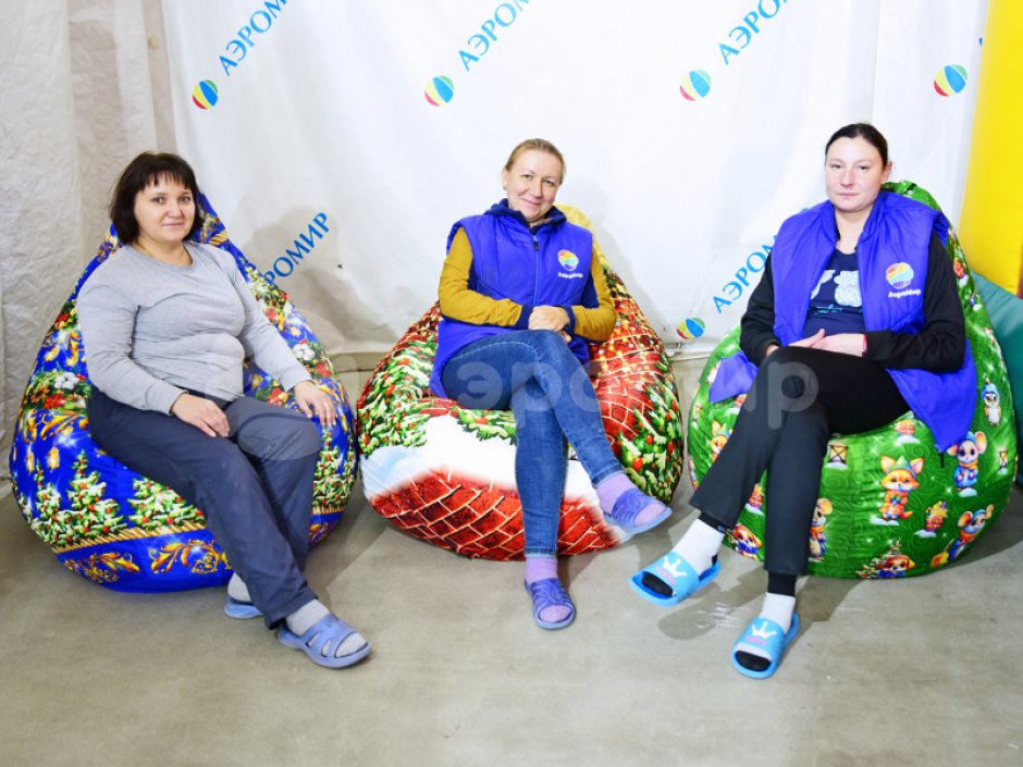 Кресло-мешок для рекламных акций, промо, шоу, выставки, для игр и отдыха