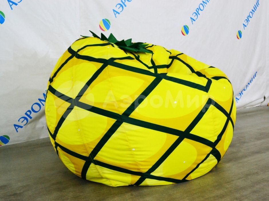 Кресло мешок апельсин, яблоки, фрукты — произвольная форма бескаркасных мешков кресел с вашим логотипом и в фирменным стиле