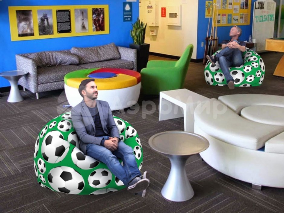 Спортивное кресло-мешок для рекламы, шоу, выставки или спортивного мероприятия