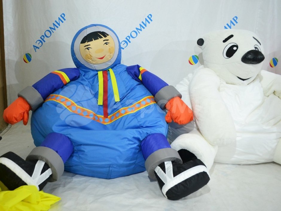 Кресло-мешок в национальных костюмах с индивидуальным дизайном