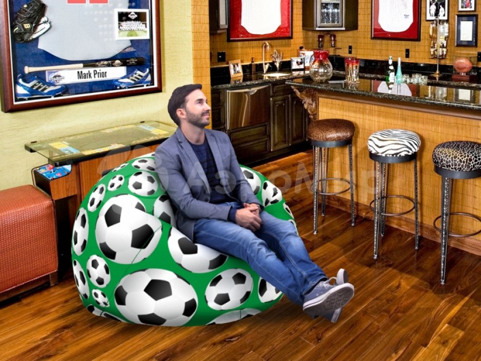 Спортивное кресло-мешок для рекламы, шоу, выставки или спортивного мероприятия