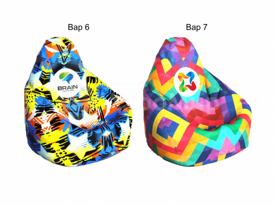 Кресло-мешок для рекламных акций, промо, шоу, выставки, для игр и отдыха