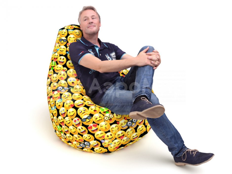 Кресло-мешок для рекламных акций, промо, шоу, выставки, для игр и отдыха