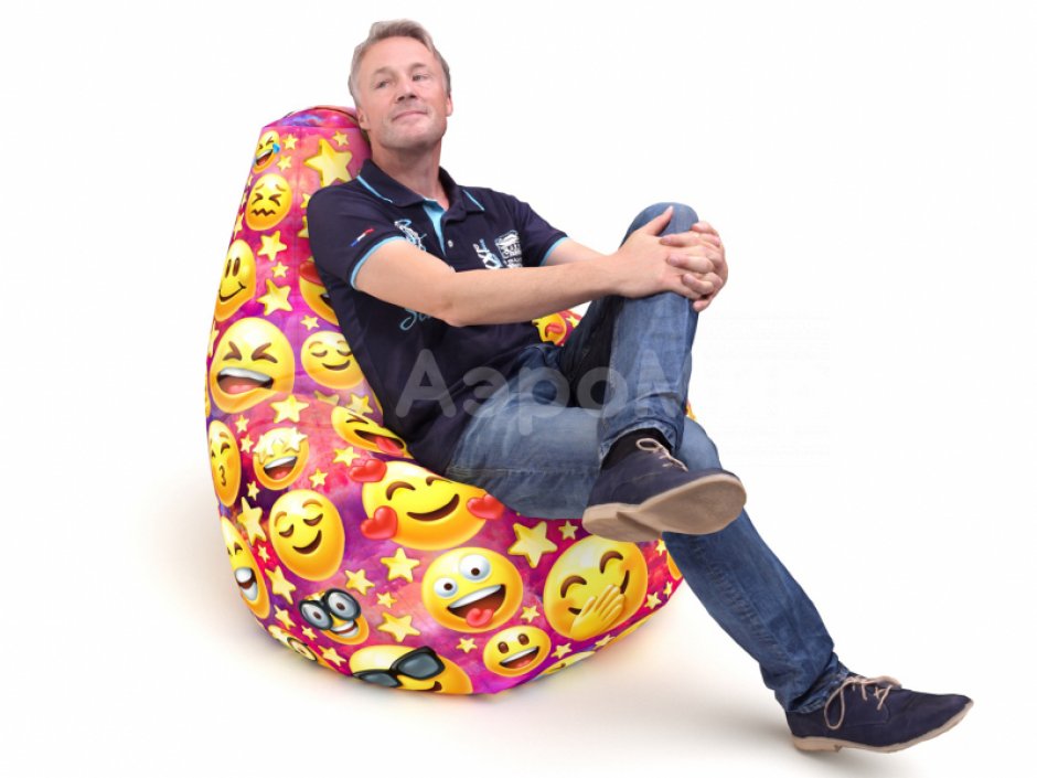 Кресло-мешок для рекламных акций, промо, шоу, выставки, для игр и отдыха