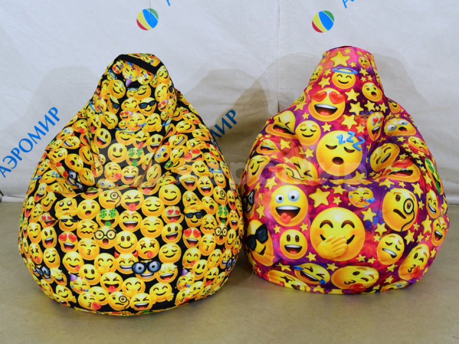 Кресло-мешок для рекламных акций, промо, шоу, выставки, для игр и отдыха