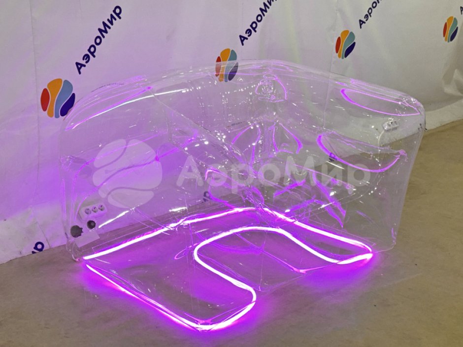 Надувное прозрачное кресло для фотозоны