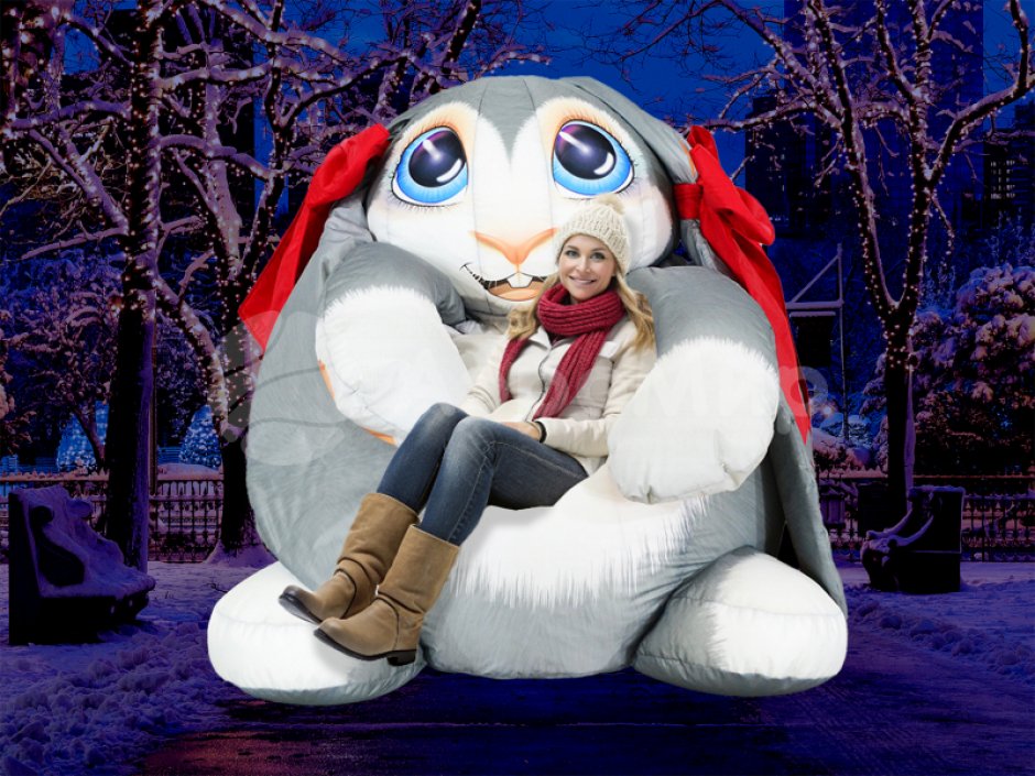 Кресло мешок Зайка для фотозоны и зоны отдыха