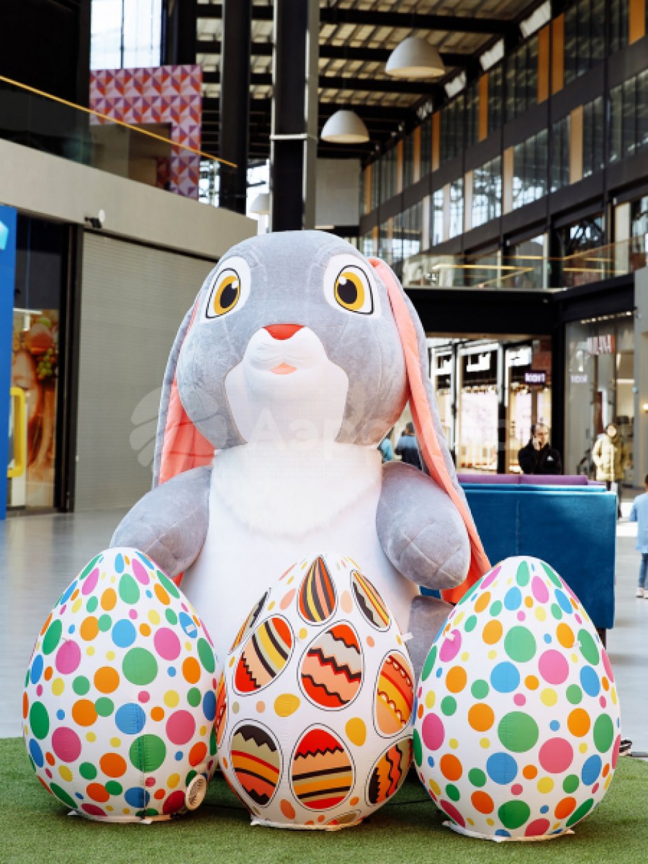 Кролик — надувная фигура для декораций и фотозон