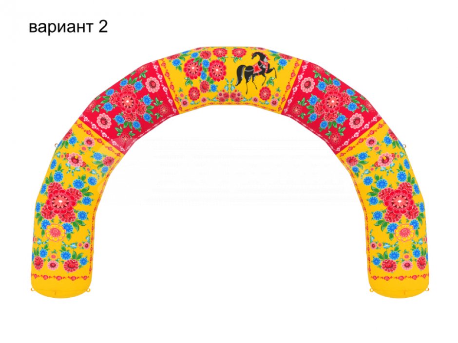 Надувная арка круглая — полноцветная печать
