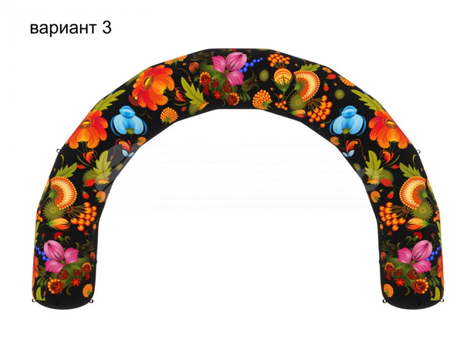 Надувная арка круглая — полноцветная печать