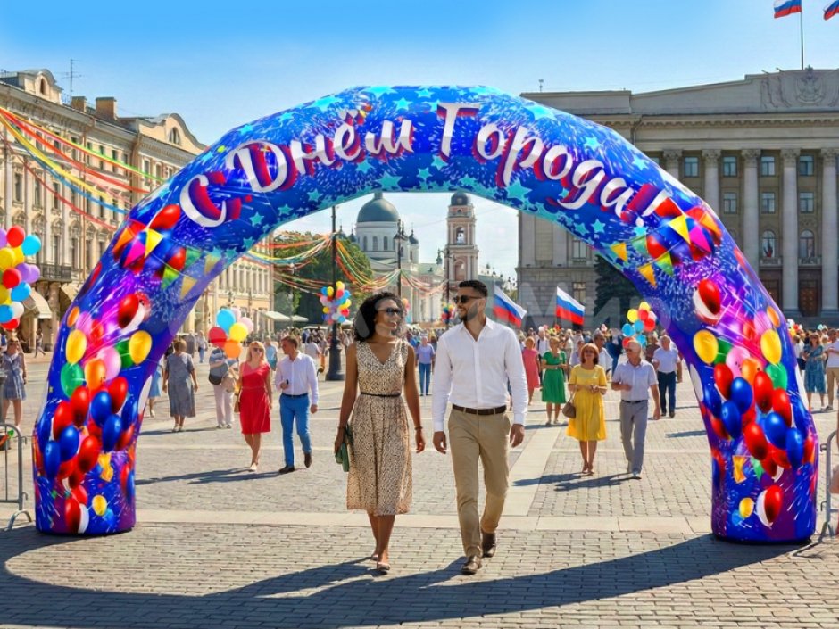 арка кругаля надувная для мероприятий