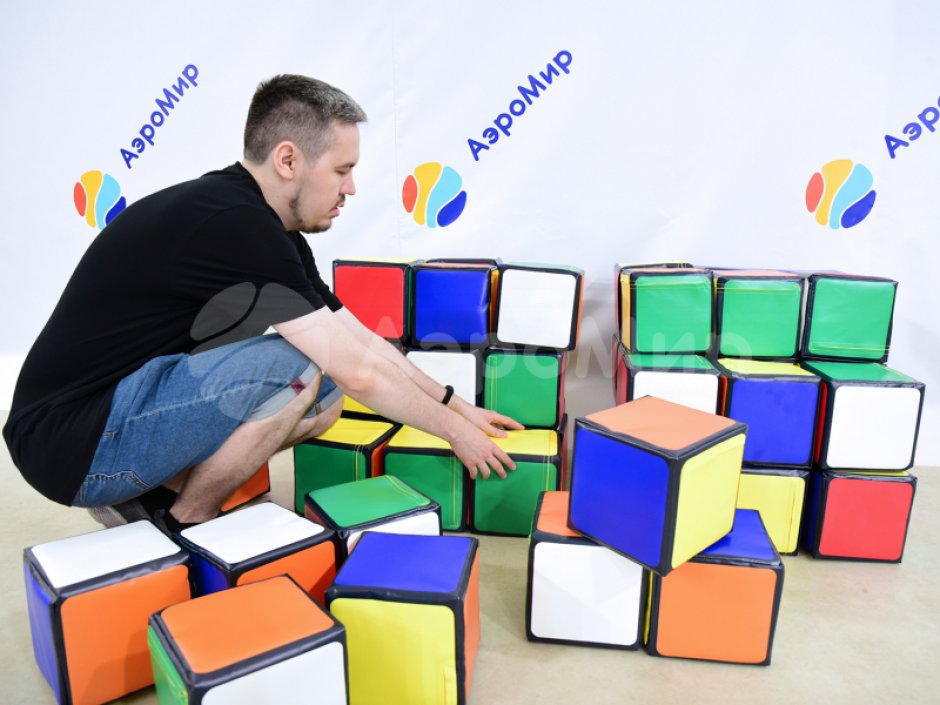 Набор мягких моделей для сборки гигантского Кубика Рубика