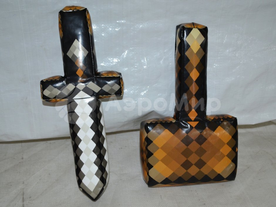 Набор мягких кубиков Пиксель с инструментами