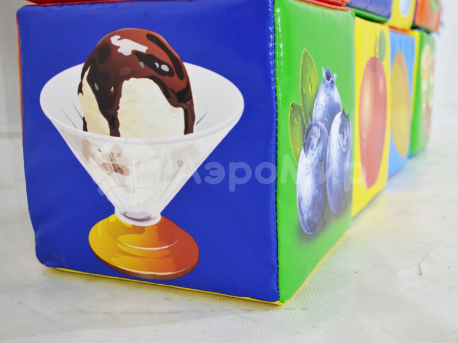 Мягкие кубики овощи и фрукты — мягкие кубики