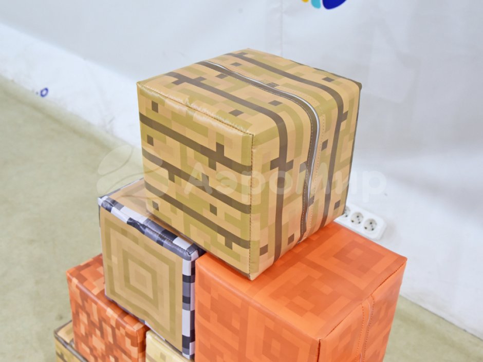 Набор мягких кубиков Пиксель с инструментами