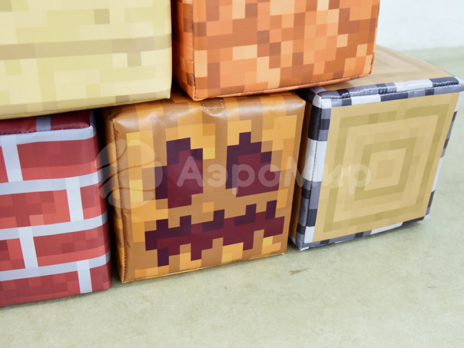 Набор мягких кубиков Пиксель с инструментами