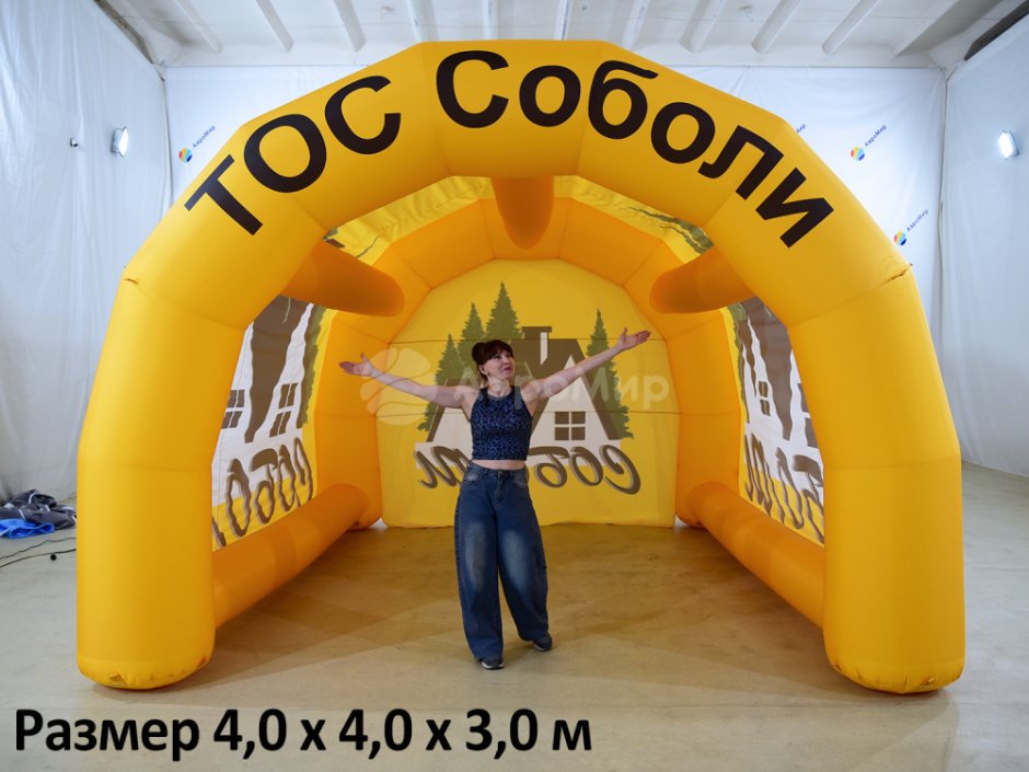 Пневмокаркасный купол для крытого развлекательного пространства