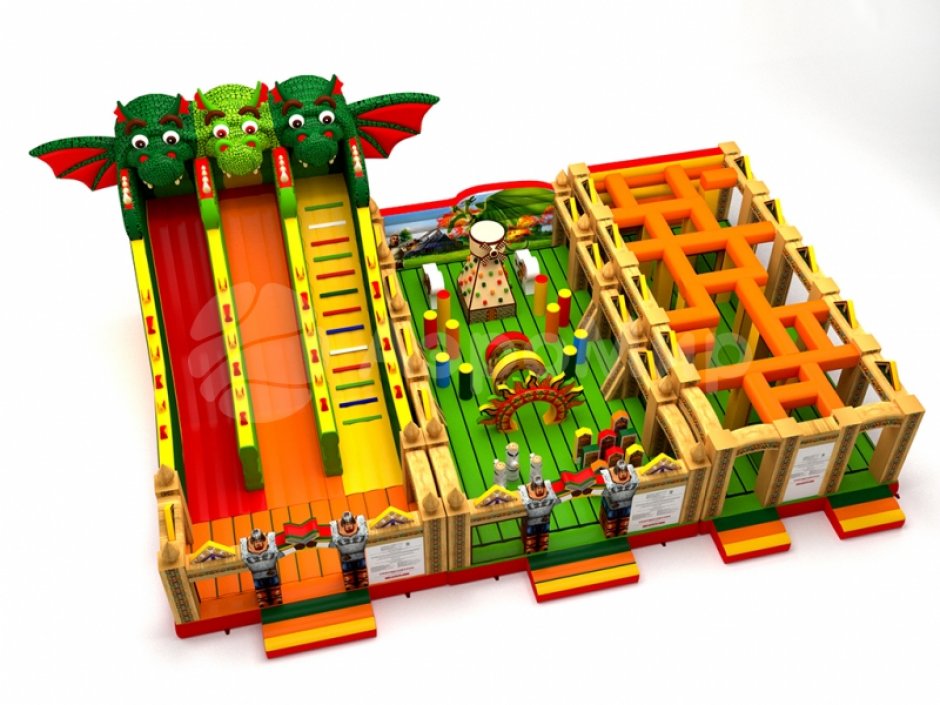 Надувной Лабиринт — дополнительный модуль для батута