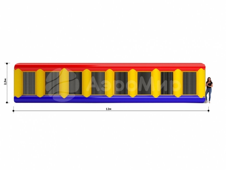 Надувной лабиринт — гигантское игровое поле
