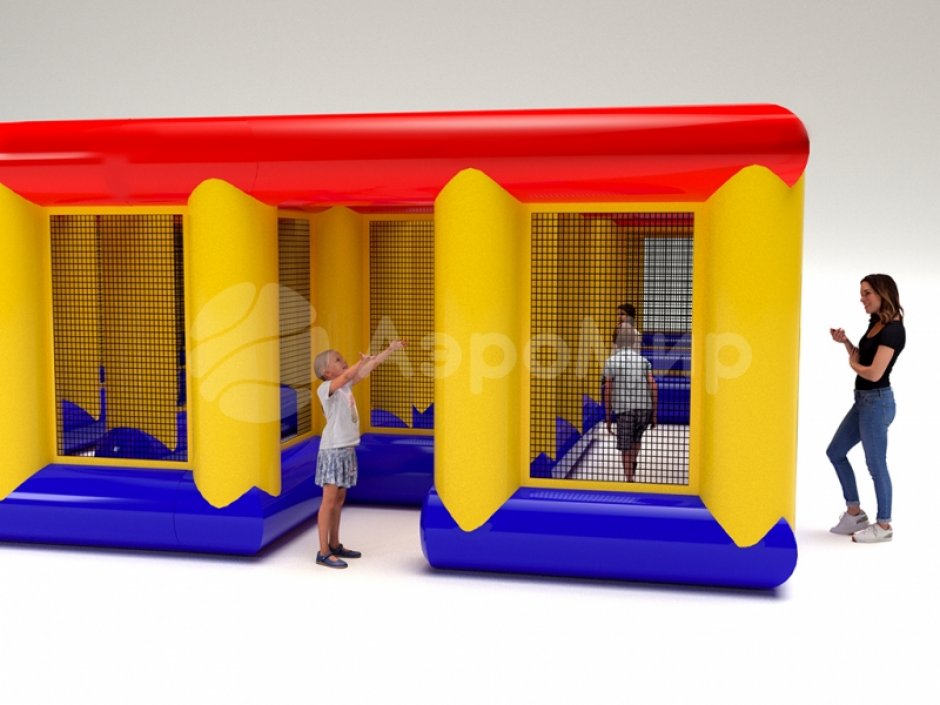 Надувной лабиринт — гигантское игровое поле
