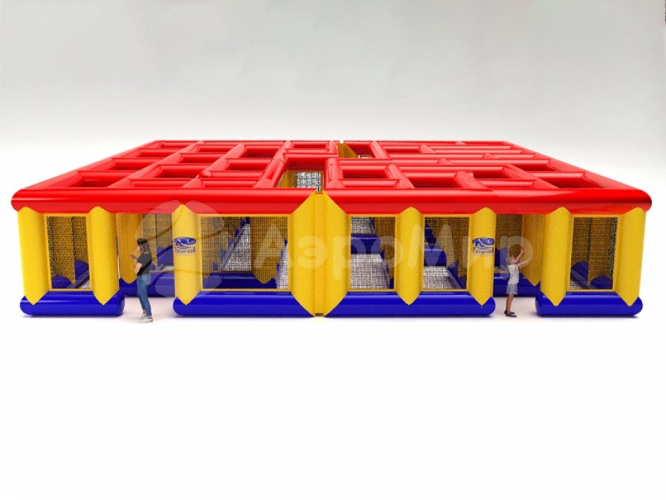 Надувной лабиринт — гигантское игровое поле