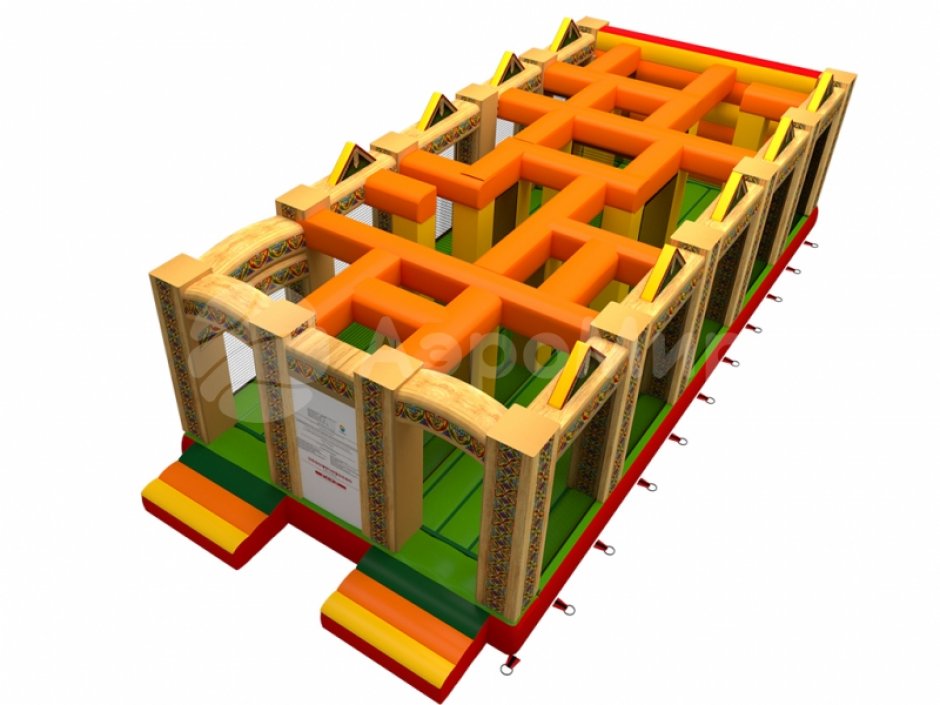 Надувной Лабиринт — дополнительный модуль для батута