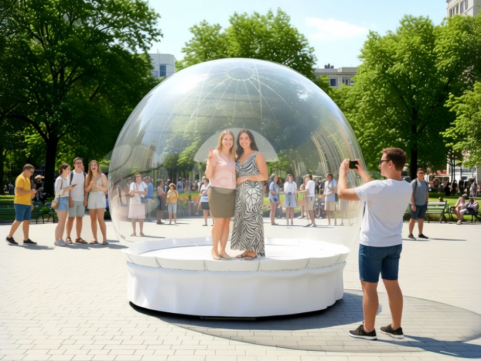 Базовый комплект Чудо-шар — прозрачная WOW-сфера с Ø3м