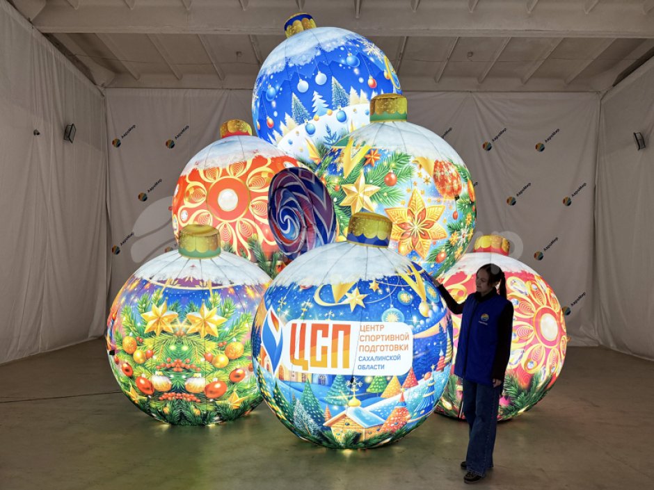 Новогодняя фигура Шары и леденцы