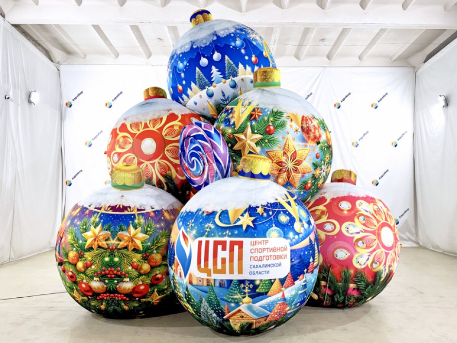 Новогодняя фигура Шары и леденцы