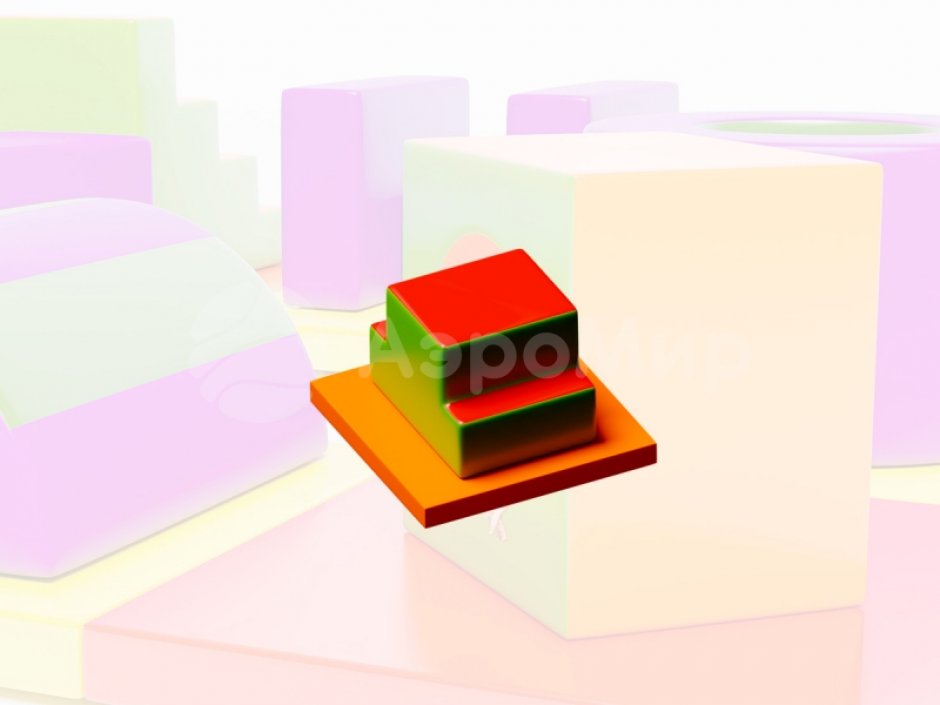 Мягкий игровой модуль Лесенка - элемент мягкой полосы