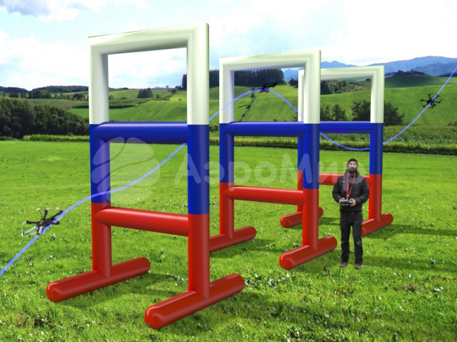 Лестница — элемент гоночной трассы для дронов