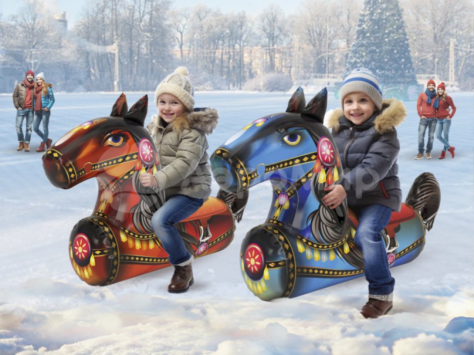 Лошадиные скачки — командный игровой реквизит для забегов и эстафет