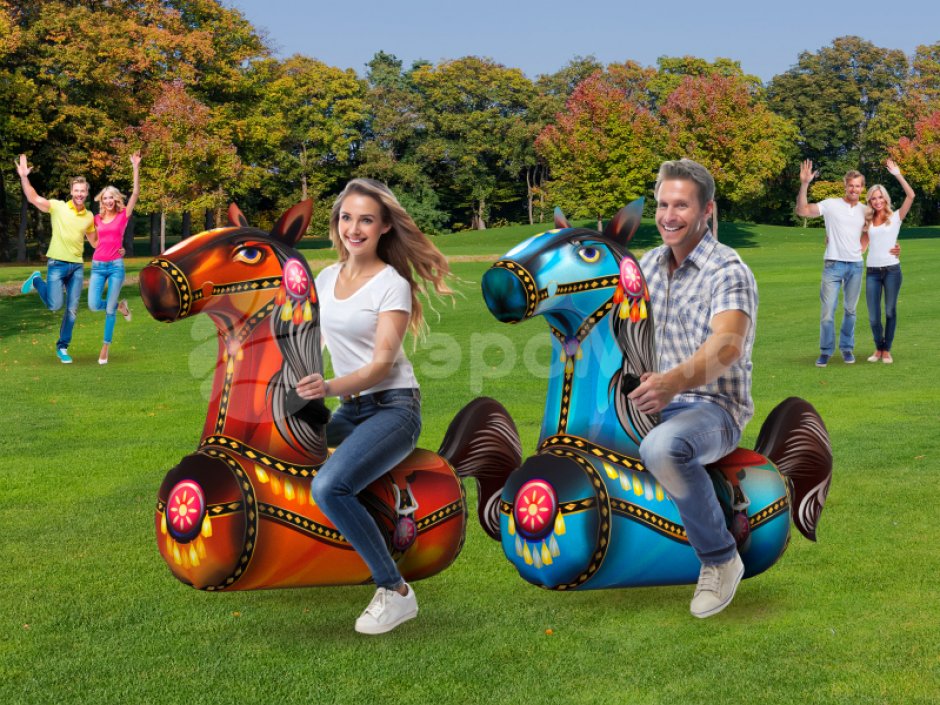 Лошадиные скачки — командный игровой реквизит для забегов и эстафет