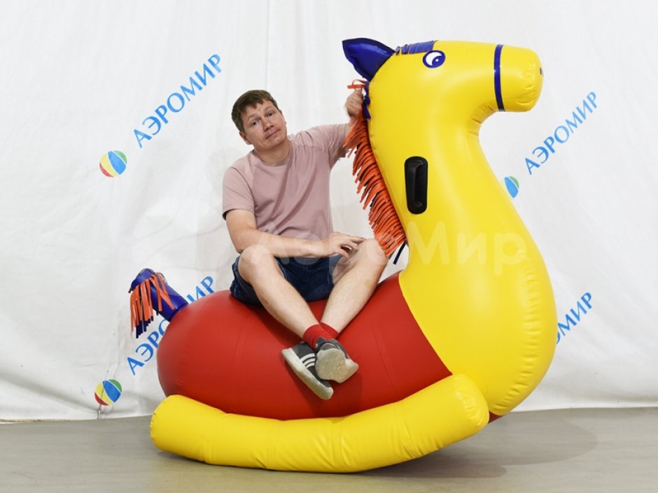 Надувной конь — герметичная надувная фигура-качели