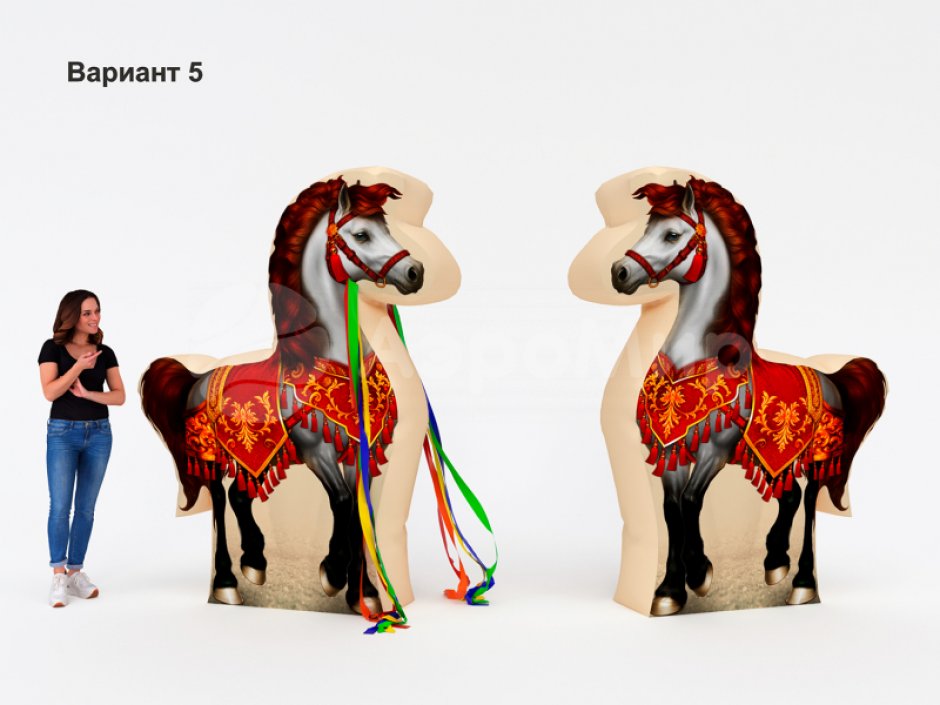 Декоративная фотозона — Лошадка для улиц и помещений