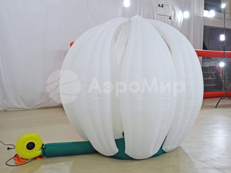 Надувной цветок Лотос с раскрытием закрытием лепестков с подсветкой