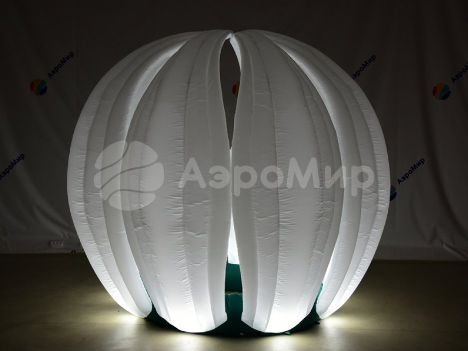 Надувной цветок Лотос с раскрытием закрытием лепестков с подсветкой