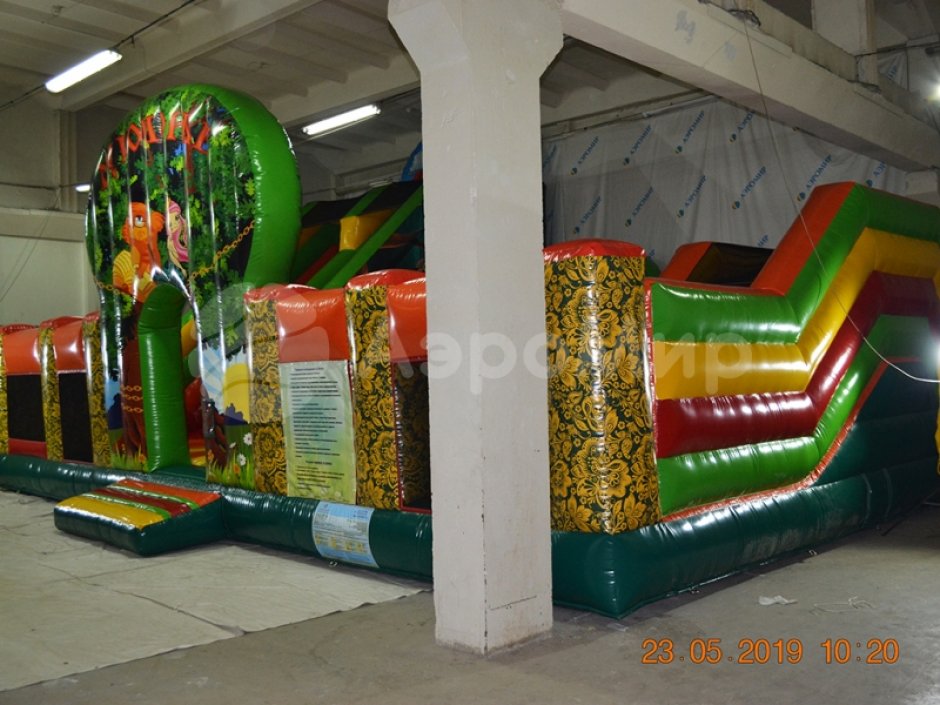 Надувной батутный комплекс Лукоморье — большой коммерческий аттракцион на 85 м²