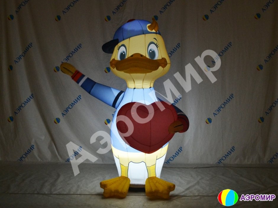 Надувная рекламная фигура мультгероев и персонажей — с эффектом машущей руки